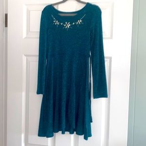 SO Knit Girls dress with Rhinestone detail 💎